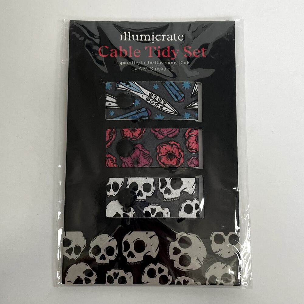 Illumicrate Cable Ties In The Ravenous Dark AM Strickland Blood and Death Skull